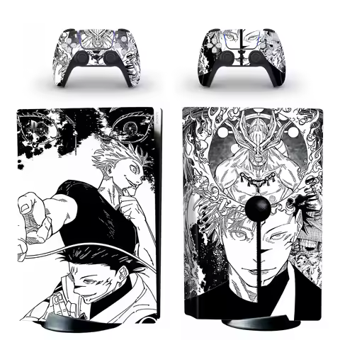 Anime Satoru Gojo VS Ryomen Sukuna PS5 Disc Skin Sticker Decal Cover for Console Controller PS5 Disk