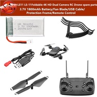 LS11 LS-11 4K Drone Spare Parts 3.7V 1800mAh Battery/ Blade/USB Cable/Protect Frame/Remote Control L