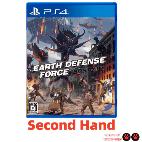 Playstation4 Second Hand PS4 Game CD EARTH DEFENSE FORCE: IRON RAIN Game Card Playstation 4 Games Ps