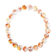 【正佳珠寶】膠花水晶 頂級錦鯉膠花水晶 7.4-7.8mm 錦鯉膠花手珠