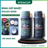 Dkadi 9059 Stainless Steel 304 Thermos Bottle Capacity 2000ml - 2500ml With Tea Filter Handle