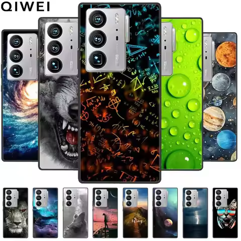 For ZTE Axon 40 Ultra Case Animals Painted Silicone Soft Phone Covers for ZTE Axon 40 Ultra 5G TPU C