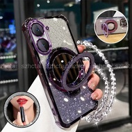 Casing for Vivo Y03 Y18 Y18E Y37 four corners shockproof anti-fall phone case 3D makeup mirror holde
