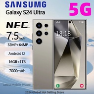 【รับประกัน 1 ปี】2024 Sumsung Galaxy S24 Ultra 5G 7.5นิ้ว โทรศัพท์มือถือ 16GB+1TB Smartphone 32+64MP 