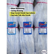 035 x 4" 4 1/2" 5" x 100MD x 600ML Mata Melintang Fishing Net Jaring Tangsi Pukat Ikan Jaring Laut J