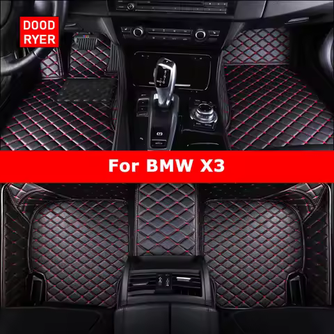 DOODRYER Custom Car Floor Mats For BMW X3 E83 F25 G01 F97 Auto Carpets Foot Coche Accessorie