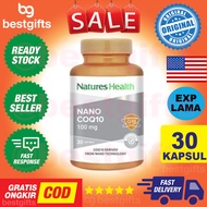 NATURES NATURES NATURE HEALTH NANO COQ10 100 MG 100MG IMUNITAS HIPERTENSI JANTUNG TEKANAN DARAH 30 K