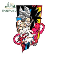 EARLFAMILY 13cm x 8.4cm Dragon Ball Car Sticker Waterproof Motorcycle Refrigerator Rear Windshield D