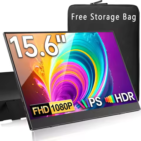 15.6 Inch Portable Monitor 1920*1080P FHD 72%sRGB IPS 1000:1 With Type-C Mini HDMI For Phone Laptop 
