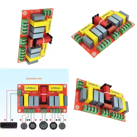 Speaker Frequency Divider Board Professional 5 Way Speaker Crossover Filter Frequency Divider 250W f