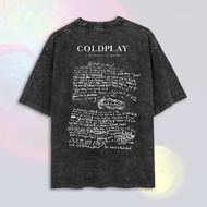 Washed Coldplay Oversize T-Shirt | Washed T-Shirt | Coldplay Band T-Shirt | Coldplay T-Shirt | Coldp