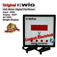 LED Digital MeterVOLT 96x96mm E294U Single Display EWIG.