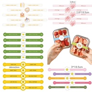 50PCS Long Strip "Have a Nice Day"  Thank you/Handmade Sticker Label for Cake, Baking, and Gift Box 