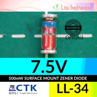 ZMM7V5 500mW 0.5W 7.5V LL34 SOD80C CTK Electronics