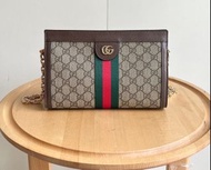 Gucci古馳 Ophidia系列經典款夾子包