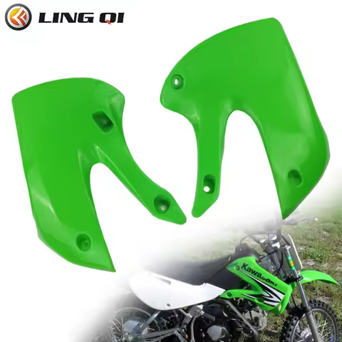 LINGQI Motorcycle Plastics Fairing Kit Side Panel For KLX110 Fairing Dirt Pit Bike Motocross Fuel Ta