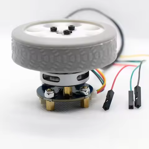 2208 Brushless Motor with Tire Magnetic Encoder Hub Motor Anti-skid Small Wheel Foot Robot Technolog