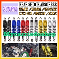 1Pair 280mm Rear Shock Support Absorber Suspension motorcycle Universal TMX/XRM/WAVE/CT100/RUSI/STX