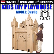 Giant Castle  3D DIY Cardboard Toy House For Kids Fun DIY Craft For Kids Toy House Kid Playhouse