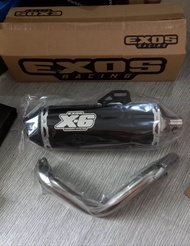 EXOS  X6 PIPE FOR HONDA BEAT F.I/ CARB SCOOPY ZOOMER
