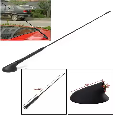 Car Roof Antenna Mast with Base AM/FM Radio Aerial Mount 95GP18828AP for Ford Focus C-MAX 2003 2004 