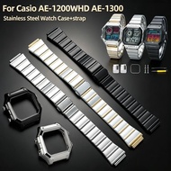 Stainless Steel Mod Set Case & Bracelet For Casio AE1200 AE-1200WHD AE1300 Modified watch Replacemen