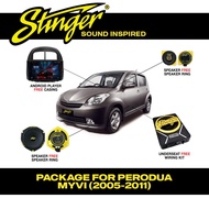 Stinger Full Set Speaker & Android Player Set for Perodua Myvi Gen1