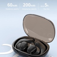 F60 TWS Ear Hook Bone Conduction Wireless Earphone Bluetooth 5.4 Business Style Headset Noise Canceling Music Game Headphones