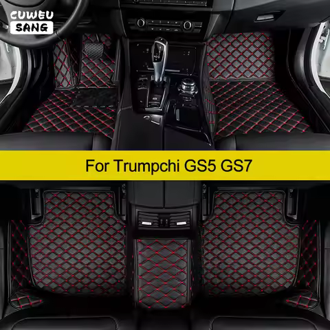 CUWEUSANG Custom Car Floor Mats For Trumpchi GS5 GS7 Auto Carpets Foot Coche Accessorie
