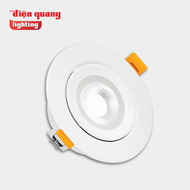 Bộ đèn LED downlight Điện Quang ĐQ LRD10 09765 120 (9W ánh sáng trắng tròn Ø120)