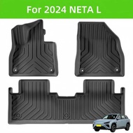 For 2024 NETA L Cat 3D TPE Car Floor Mat/Rear Trunk Mat