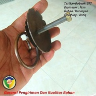 Handle Pintu Kuningan Antik Rumah Gebyok Kupu Tarung Ukir 077 juwana