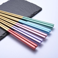 304 Stainless Steel Chopstick Tableware Chopstick Color Chopstick Alat Makan Penyepit Keluli