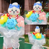  ✅ 睇圖2購買、接急單🎓 Japan chiikawa hachiware bouquet flower  ✅ 睇圖2購買、接急單🎓 日本正版 快餐系列 侍應chiikawa花束 chiikawa小