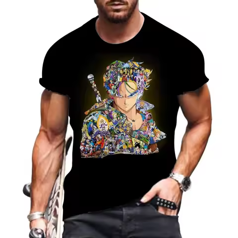 Y2k Men Clothing Men's T-shirt Dragon Ball Z 2026 Goku 110-6XL New Shirts Fashion Vegeta Tops Childr