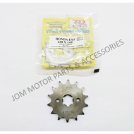 【SSS】428 HONDA EX5/DREAM/W100/W100R/W110/W125/DASH110/FUTURE Front Sprocket Spoket Depan (14T-15T)