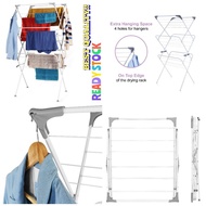 ampaian penyidai baju pakaian saiz besar boleh lipat Foldable Clothes Drying Laundry Hanging ZigZag Rack dry tshirt