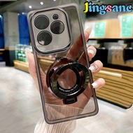 Jingsanc mờ trường hợp đối với Infinix Hot 40/Infinix Hot 40 Pro Vỏ điện thoại thông tư chủ ống kính