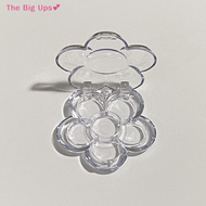 The Big Ups💕 กล่องพาเล็ทแต่งหน้ากล่องใส่อายแชโดว์แบบกลมอลูมิเนียมฝาใสมีช่องใส6ช่องสีครีมคอนซีลเลอร์