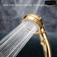 Westcovina Adjustable 3-Mode Handheld High Pressure SPA Water Booster Sprinkler Shower Head