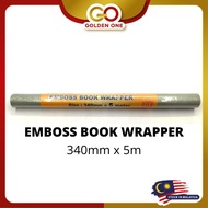 LION FILE EMBOSS BOOK WRAPPER 340MM x 5M (340-5)