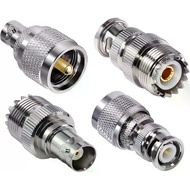 PL259 SO239 to BNC Adapter Coax Cable Connector, BNC to UHF Adapter Male to Female Cable Gender Chan