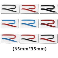 New R letter emblem for VW Volkswagen Golf 8 7 GTI Magotan MK8 Rear trunk logo Car body sticker deco