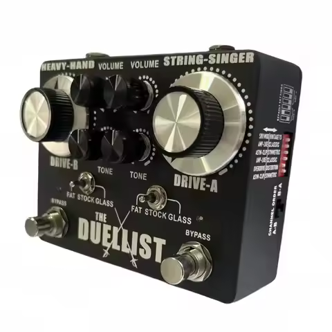 LY-ROCK Electric Guitar Pedal King Tone Duellist OVERDRIVE Distortion Effect Pedal,Original Clone, T