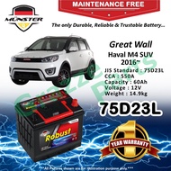 Münster Robust MF CMF 75D23 | 75D23L (60AH) Car Battery Bateri Kereta for Great Wall Haval M4 SUV 20