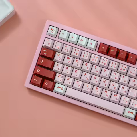 143 Aifei Keycaps Darling PBT Dye Sublimation Japanese Cherry Height for Mechanical Keyboard Girl Gi