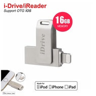 Gadgets.365.day iDrive V2.10 16 GB แฟลชไดร์ฟสำหรับ iPhone iPad แบบหมุน ตัวเพิ่มความจุใหม่ล่าสุด