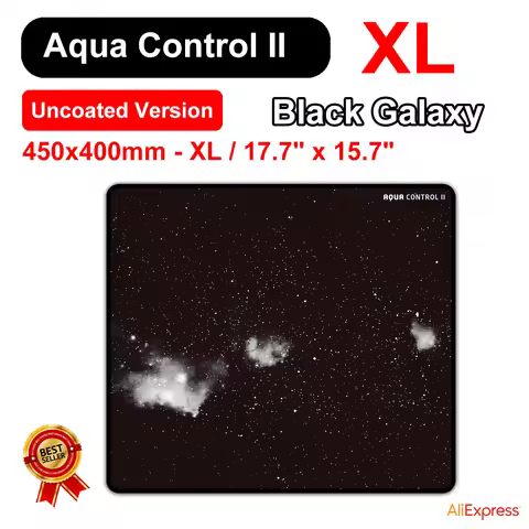 450x400x4mm X-Raypad Aqua Control 2 Black Galaxy valorant FPS Gaming Mouse Pads