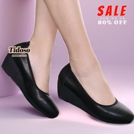 giày nữ đế xuồng 5cm trung niên tặng mẹ giày nữ chất da thật siêu mềm êm chân ( nữ troen 5cm )