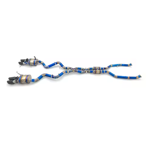 High Quality CSZ Titanium Alloy Exhaust For BMW E90 E92 E93 M3 4.0L Dual X Pipe Valvetronic Muffler
